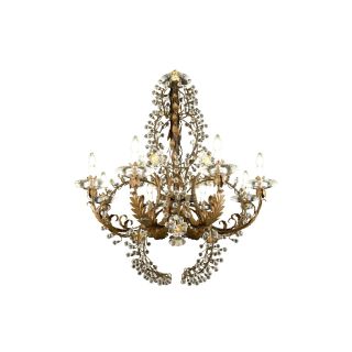 Mechini / Chandeliers / Wrought Iron with Clear Bohemian Crystal L-MEK9/8
