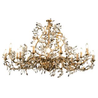 Mechini / Chandeliers / Wrought Iron with Clear Bohemian Crystal L202/18