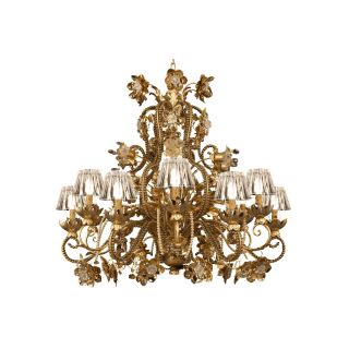 Mechini / Chandeliers / Murano Glass & Crystal Pearl Banding L270/12 Venus