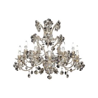 Mechini / Chandeliers / Porcelain and Clear Pearl Banding L290/12 Corto