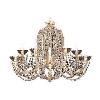 Mechini / Chandeliers / Clear Bohemian Crystal and Clear Pearl Banding L293/12