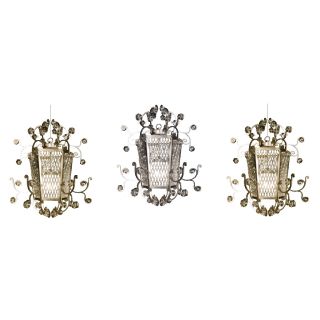 Mechini / Ceiling Lights / Wrought Iron with Clear Crystal 1 Light L335/1