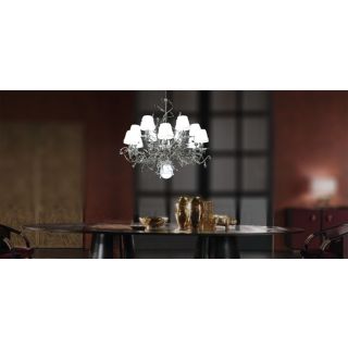 Mechini / Chandeliers / Clear Bohemian Crystal and Lamp Shades L338/12