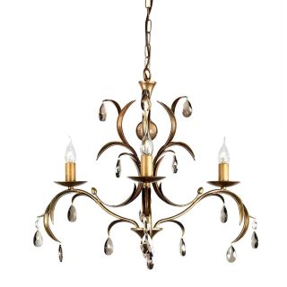 Elstead Lighting / Chandeliers / Lily 3 Bronze Patina