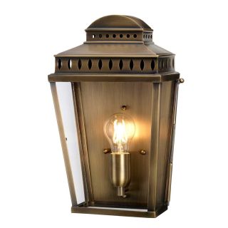 Elstead Lighting / Outdoor Wall Lights / Mansion House Lantern Aged Brass