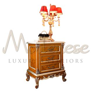 Modenese Luxury Interiors / Night Tables / Noble 3-Drawers 12208