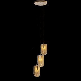 Mariner / Pendants & Suspension Lights / Gatsby Casted Bronze & 24K Gold Venetian Glass 20326