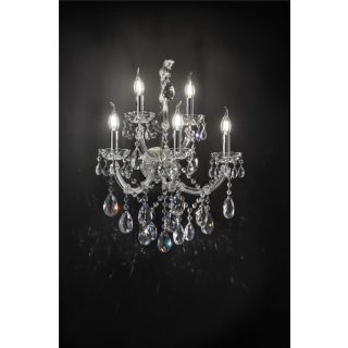 Italian Luxury Lighting / Wall Sconces / Maria Theresa Silver 5 Lights OPERA 005