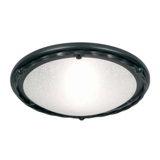 Elstead Lighting / Ceiling Lights / Pembroke 1 Light Flush Light Style B - Black