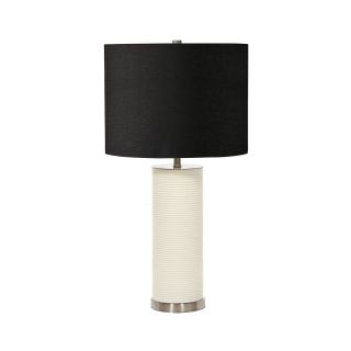 Elstead Lighting / Table Lamps / Ripple 1 White with Black Shade
