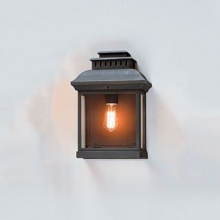 Classic Wrought Iron Outdoor Wall Lantern by Robers