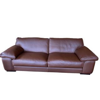 Roche Bobois ASCOT Leather 3-Seat Sofa | Set of 2