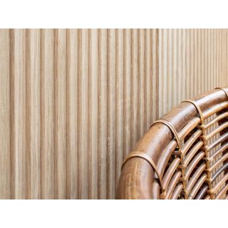 Bassano Parquet / Solid wood 3D Wall Panel / Wallwood Wave B