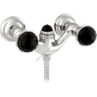 Bronces Mestre / Bath-Shower Fittings / Shower mixer with Swarovski black crystal 033219.NS0.50