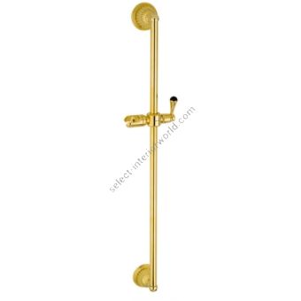Bronces Mestre / Shower Systems / Shower sliding bar with holder and Swarovski black crystal 033224.N00.00