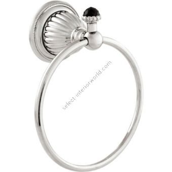 Bronces Mestre / Towel Holders / Towel ring 165mm with Swarovski black crystal 033273.N00.50