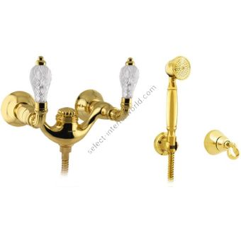 Bronces Mestre / Bath-Shower Fittings / Shower set with classical crystal 033319.FCC.00