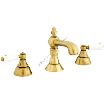 Bronces Mestre / Washbasin Fittings / Three holes basin set with porcelain 035001.M00.30