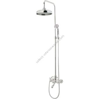 Bronces Mestre / Shower Sets / Bath shower set with column and porcelain handles 035018.MC0.50