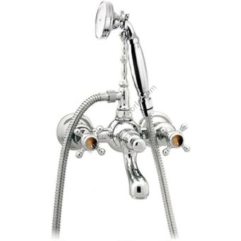 Bronces Mestre / Bath-Shower Fittings / Bath shower set with tiger eye stone 035018.TG0.50