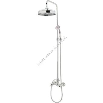 Bronces Mestre / Shower Sets / Shower set with column and black porcelain 035019.CN0.50