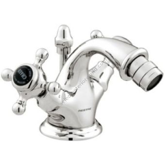 Bronces Mestre / Bidet Fittings / One hole bidet mixer with black porcelain 035020.N00.50