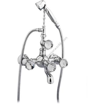 Bronces Mestre / Bath-Shower Fittings / Bath shower set with Swarovski crystal 035216.000.50