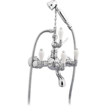 Bronces Mestre / Bath-Shower Fittings / Bath shower set with porcelain 035516.000.50