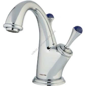 Bronces Mestre / Washbasin Fittings / Basin monolever joystick mixer with lapislazuli stone 037203.LP0.50