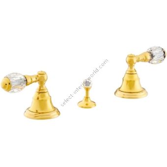 Bronces Mestre / Bidet Fittings / Three holes bidet set with Swarovski crystal 037622.000.00