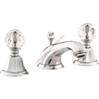 Bronces Mestre / Washbasin Fittings / Three holes basin set with Swarovski crystal 038101.000.50