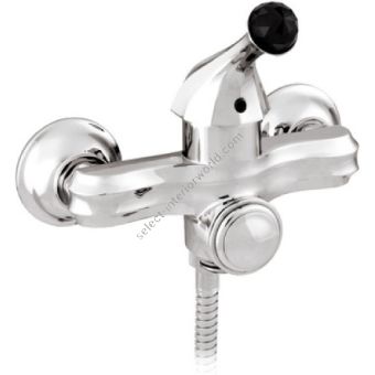 Bronces Mestre / Bath-Shower Fittings / Bath monolever with Swarovski black crystal 038113.N00.50