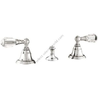 Bronces Mestre / Bidet Fittings / Three holes bidet set with Swarovski crystal 039662.D00.50