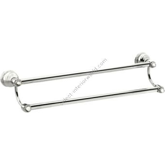 Bronces Mestre / Towel Holders / Double towel rail 600mm with Swarovski crystal 041079.S00.50