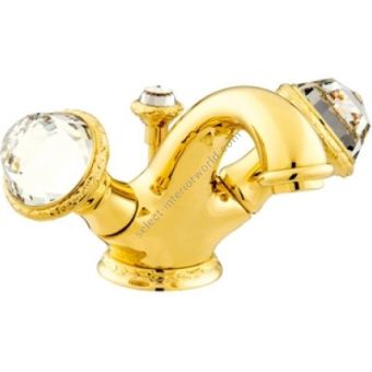 Bronces Mestre / Washbasin Fittings / One hole basin mixer with Swarovski crystal 041205.000.00