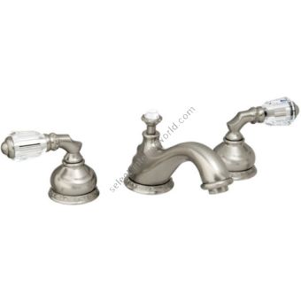 Bronces Mestre / Washbasin Fittings / Three holes basin set with Swarovski crystal 041601.A00.62