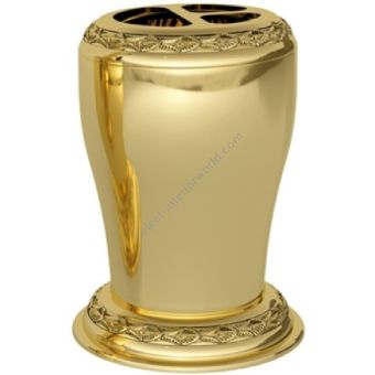 Bronces Mestre / Toothbrush Holders / Tooth brush & tumbler with laurel decoration 046082.C00.00