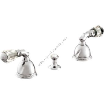 Bronces Mestre / Bidet Fittings / Three holes bidet set with Swarovski crystal 051622.A00.50