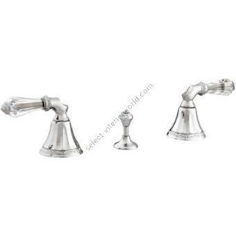 Bronces Mestre / Bidet Fittings / Three holes bidet set with Swarovski crystal 058622.F00.50