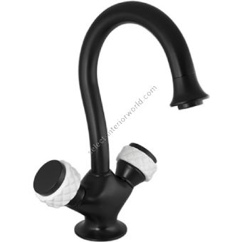 Bronces Mestre / Washbasin Fittings / One hole basin mixer with white porcelain 065505.000.84