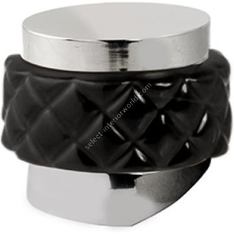 Bronces Mestre / Knobs for Shower Systems / Monolever handle kit for shower system with black porcelain 065547.N00.50