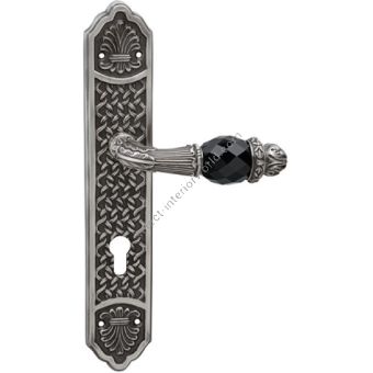 Bronces Mestre / Door Handles / Clasica with Swarovski black crystal and euro 85mm 0A3141.N85.71