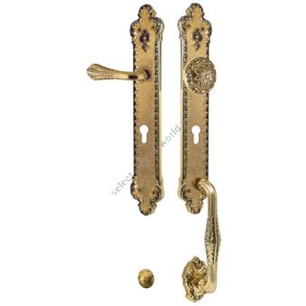 Bronces Mestre / Door Handles / Treasure set with keyhole europrofile 85mm left 0J2417.Z85.12