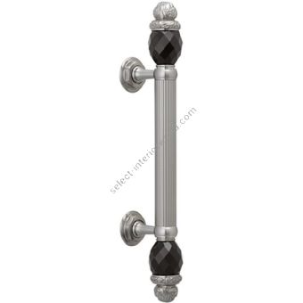Bronces Mestre / Door Handles / Clasica 340 mm on rosettes with Swarovski black crystal 0N4765.N00.62
