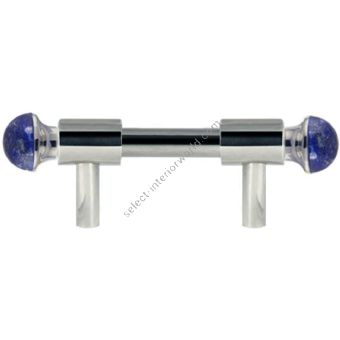 Bronces Mestre / Furniture Handles / Urbe Precious with lapislazuli stone 64mm between centers 0T5000.LP64.30