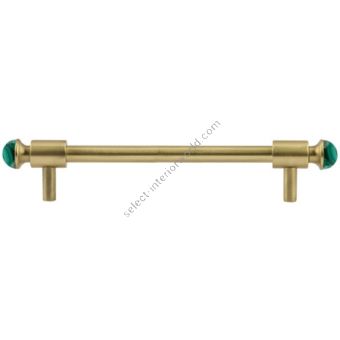 Bronces Mestre / Furniture Handles / Treasure with malachite stone 0T5000.ML160.30