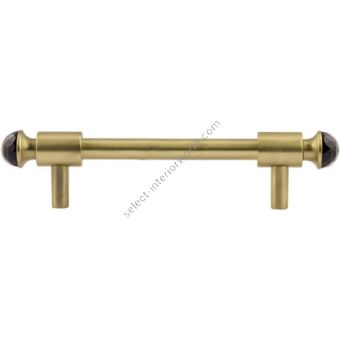 Bronces Mestre / Furniture Handles / Clasica with black Swarovski crystal 128mm between centers 0T5000.SN128.30