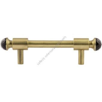 Bronces Mestre / Furniture Handles / Clasica with black Swarovski crystal 96mm between centers 0T5000.SN96.30