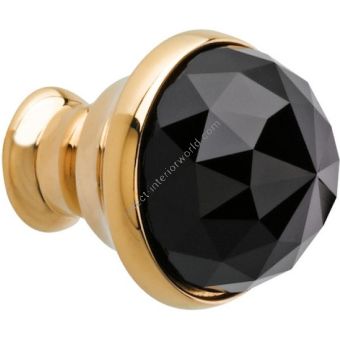 Bronces Mestre / Furniture Handles / Clasica 23mm with Swarovski black crystal 0Z5742.BN0.00