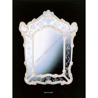 Italian Luxury Lighting / Wall Mirrors / Venetian Murano Glass Decorations in Flowery Style 100S
